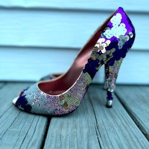 MIU MIU sequin heels - excellent condition
